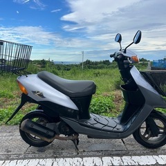 スズキ　レッツⅡ　2スト　希少　CA1KA 規制前　原付　スクーター 50cc キャブ車 走行5070Km前後カゴ付き　宮崎　簡易始動動画ありの画像