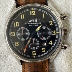 【最終値下げ致しました‼️】 【中古品】ABI-8(アヴィエイト)Supermarine Spitfire（スーパーマリン・スピットファイア ）クオーツ メンズ 腕時計の画像