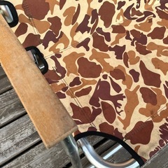 camp out アルミ背付ベンチ カモフラージュの画像