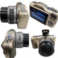 186001 現状品 Panasonic パナソニック デジタルカメラ ミラーレス一眼レフカメラ DMC-GF5-N  シャンパンゴールド 付属品付き [250515HM010158]の画像