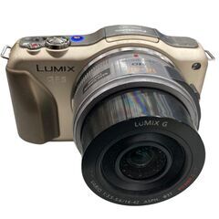 186001 現状品 Panasonic パナソニック デジタルカメラ ミラーレス一眼レフカメラ DMC-GF5-N  シャンパンゴールド 付属品付き [250515HM010158]の画像