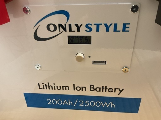 オンリースタイル リン酸鉄リチウムイオンバッテリー2500Wh/200Ah【バッテリーセーバー内蔵】