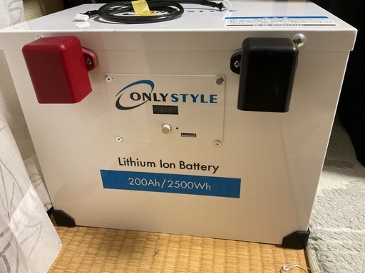 オンリースタイル リン酸鉄リチウムイオンバッテリー2500Wh/200Ah【バッテリーセーバー内蔵】
