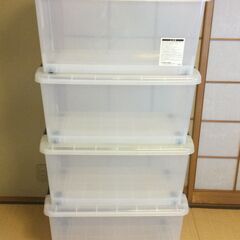 アヤハディオ製　キャスター付き収納ケース（７４×４０×高さ３５）×４個　バラ売り可能の画像