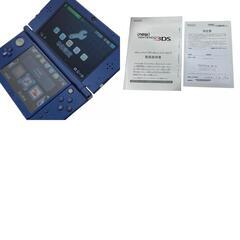 186000 現状品 任天堂 ／ Nintendo ニンテンドー ニンテンドー3DS new Nintendo3DS LL RED-001  メタリックブルー 箱入り 説明書付き [250520HM170197]の画像