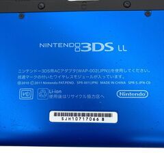 186000 ジャンク品 任天堂 ／ Nintendo ニンテンドー ニンテンドー3DS Nintendo3DS LL SPR-001  ブルー ブラック 本体 [250512HM150399]の画像