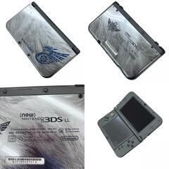 186000 現状品 Nintendo 任天堂 ニンテンドウ 3DSLL モンスターハンター4G スペシャルパック RED-001  シルバー [250520HM150293]の画像