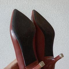 赤茶パンプス　23㎝の画像
