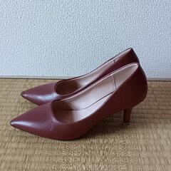 赤茶パンプス　23㎝の画像