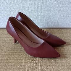 赤茶パンプス　23㎝の画像