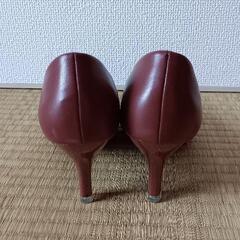 赤茶パンプス　23㎝の画像