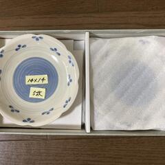 【新品未使用】　陶器　半端品　三峰陶器　取り皿　デザート皿　5枚セット
の画像