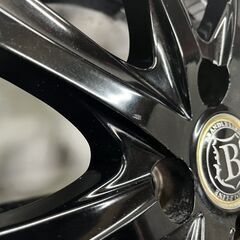 BRANDLE-LINE ブランドルライン 15インチ 4本 5.5J4HPCD100+42 ブラック ヴィッツ アクア ヤリス ノート デミオ イスト等　(SHD010)の画像