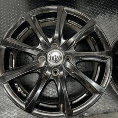 BRANDLE-LINE ブランドルライン 15インチ 4本 5.5J4HPCD100+42 ブラック ヴィッツ アクア ヤリス ノート デミオ イスト等　(SHD010)の画像