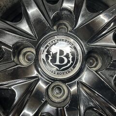 BRANDLE-LINE ブランドルライン 15インチ 4本 5.5J4HPCD100+42 ブラック ヴィッツ アクア ヤリス ノート デミオ イスト等　(SHD010)の画像