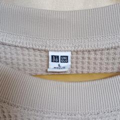 UNIQLO　ワッフル素材　ノースリーブ　Lサイズの画像