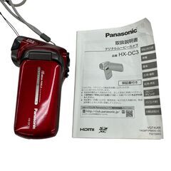 186000 現状品 Panasonic パナソニック ビデオカメラ デジタルムービーカメラ HX-DC-3  レッド [250604HM120191]の画像