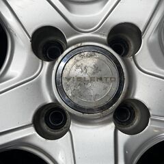 DUNLOP VIOLENTO ヴィオレント 15インチ 4本 5.5J4HPCD100+42 ヴィッツ アクア イスト ノート デミオ ウイングロード等　(SHD009)の画像