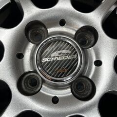 A-TECH SCHNEDER エーテック シュナイダー 社外ホイール 13インチ 4本 4J4HPCD100+42 ワゴンR タント エヴリィ ムーヴ ライフ等 　(SHE013)の画像