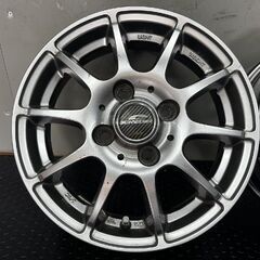 A-TECH SCHNEDER エーテック シュナイダー 社外ホイール 13インチ 4本 4J4HPCD100+42 ワゴンR タント エヴリィ ムーヴ ライフ等 　(SHE013)の画像