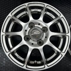 A-TECH SCHNEDER エーテック シュナイダー 社外ホイール 13インチ 4本 4J4HPCD100+42 ワゴンR タント エヴリィ ムーヴ ライフ等 　(SHE013)の画像