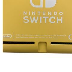 186000 現状品 任天堂 ／ Nintendo ニンテンドー Nintendo Switch スイッチライト Switch Lite イエロー 本体 保護シール付き [250324HM140022]の画像