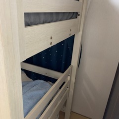 デスク付きロフト型ベッド　シングル
の画像