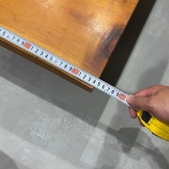 【取引中】木材屋オーダーメイド品　2枚継ぎ　ローテーブル　中古の画像