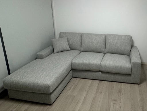 【ニトリ】グレー　カウチソファ　美品