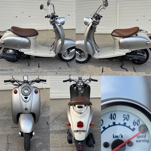 ⭐️走行少❗️ビーノ爆速・初期型2ストモデル⭐️バッテリ・シート・タイヤ・プラグなど新品交換⭐️50cc原付オートバイ⭐️