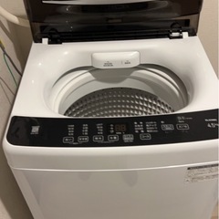 一人暮らし　 洗濯機　4.5kgの画像