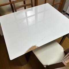 伸長式　ダイニングセットの画像