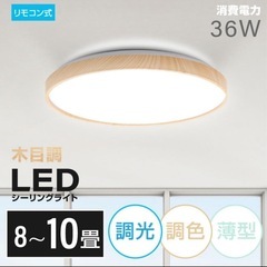 木目調LEDシーリングライトの画像