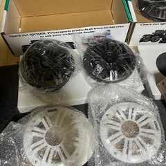 kicker 4インチ2wayコキシャル マリンスピーカー2セット！の画像