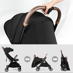 【新品】ベビーカー 軽量 5.0kg ハイシートベビーカー折りたたみ簡単 自立式の画像