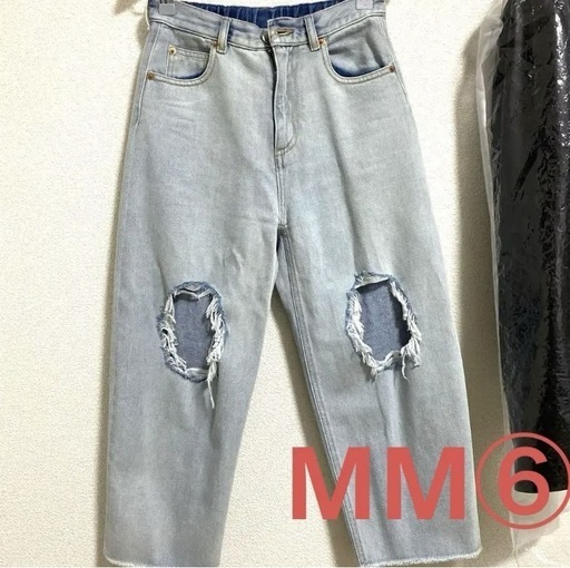 美品　最安値❗️マルジェラ　MM6 ダメージジーンズ