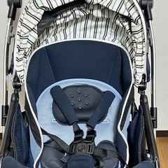 Aprica オプティア クッション　ベビーカー ブルー ウォーター NVの画像