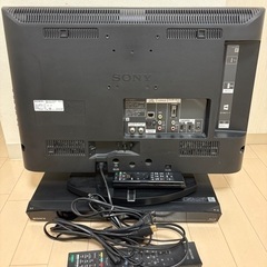 【無料】SONY11年製テレビ＆DVDレコーダー(アンテナケーブル・B-CASカード無し)の画像