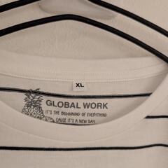 GLOBALWORK　120〜130　ボーダーカットソー　美品の画像