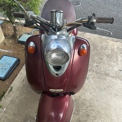 原付　Yamaha Vino バーガンディの画像