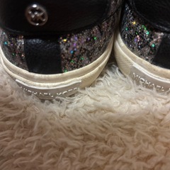 MICHAEL KORS スニーカー ブラック×グリッターの画像