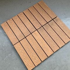 ウッドデッキパネル 60枚＋三角かまち4本の画像