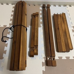 ウッドテーブル　キャンプ用の画像