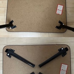 ローテーブル 折り畳み 黒の画像
