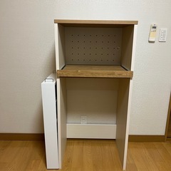 ニトリ　ゴミ箱が入るキッチンラック　隙間収納セットですの画像