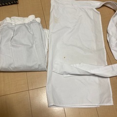 白作業パンツ、エプロンの画像