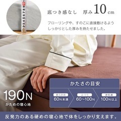 【譲ります】折り畳みマットレス シングルの画像