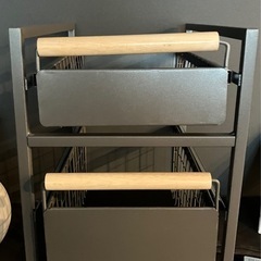 2段引き出しラックの画像