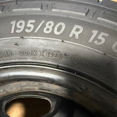 2023タイヤ4本セット195/80/r15の画像