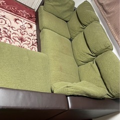 ⭐️配達可　合皮L字ソファの画像